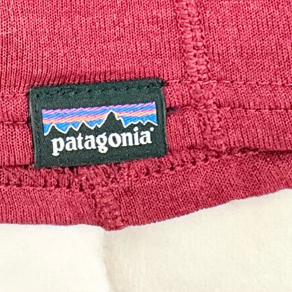 Patagonia Women's Capilene® Thermal Weight Zip-Neck Hoody Maroon Red Size XS - Picture 5 of 16